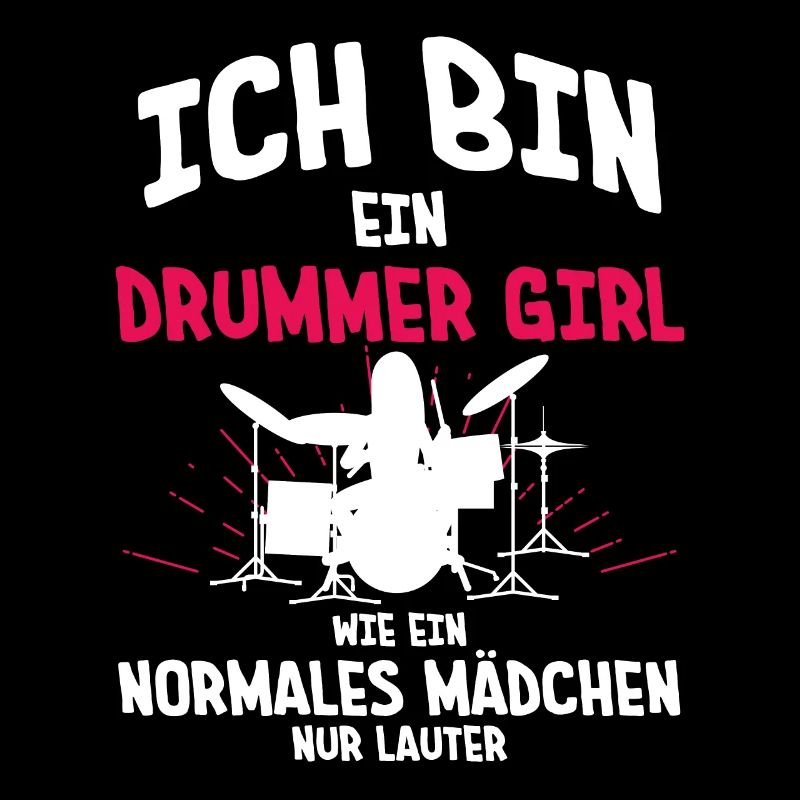 Schlagzeugerin Mädchen Drummer