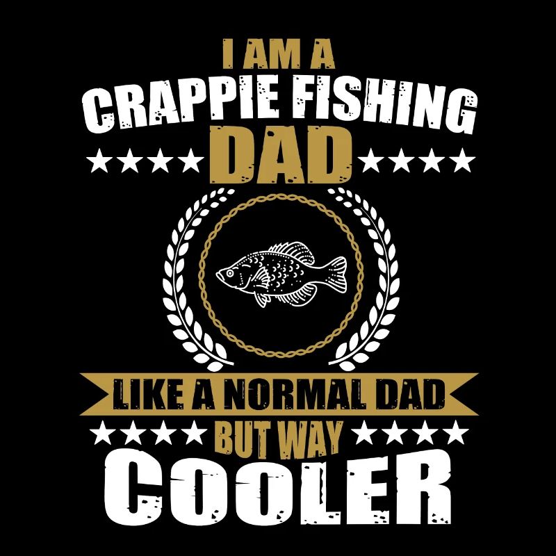 Lustiger Crappie Angler Papa