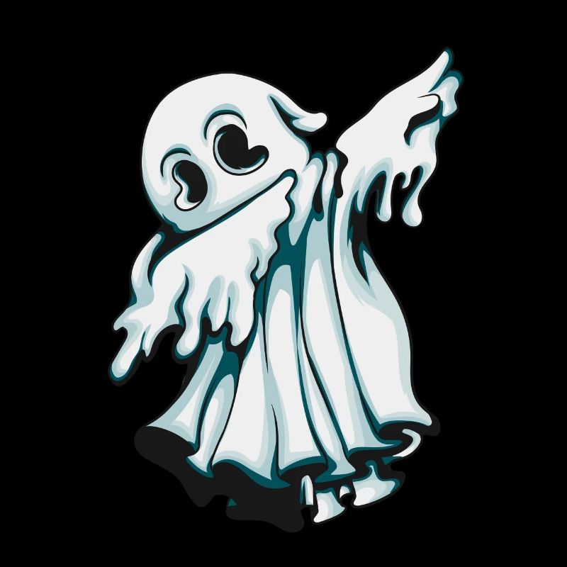Ghost haunts around and makes Dab Halloween costume