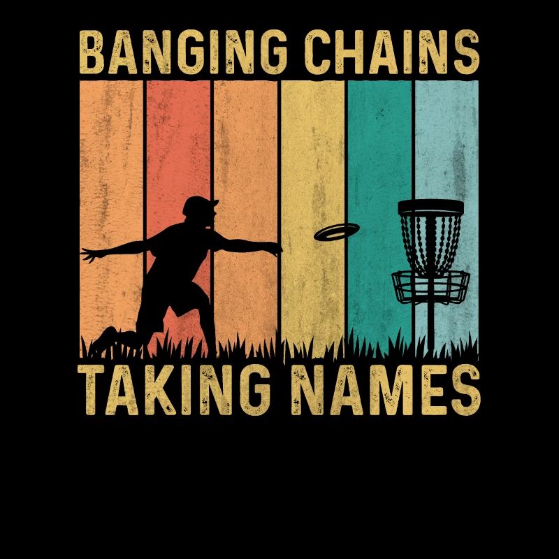 Retro Sunset Banging Chains prend des noms Disc Golf