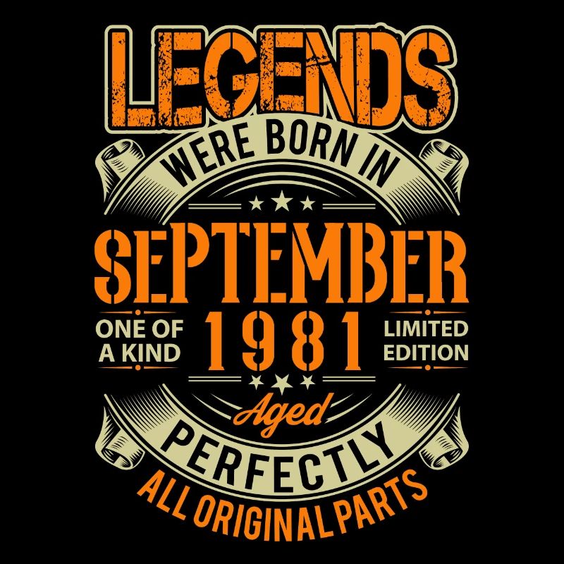 1981 September Geburtstag Legende