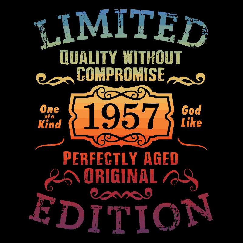 Geburtstag 1957 Limited Edition Geschenk Used Cool