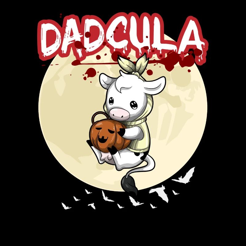 Dadcula Dracula Vampire Dad Funny Halloween Party