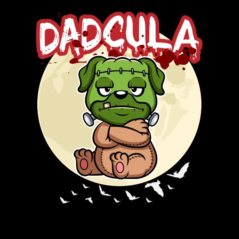 Dadcula Dracula Vampire Dad Funny Halloween Party