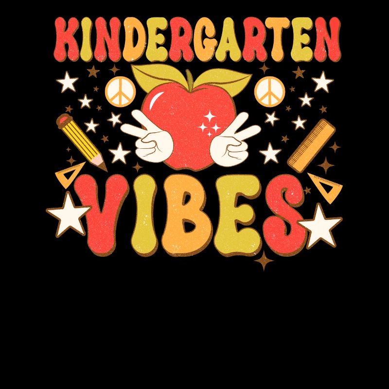 Groovy Hello Kindergarten Vibes Professeur rétro