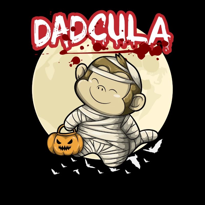 Dadcula Dracula Vampire Dad Funny Halloween Party