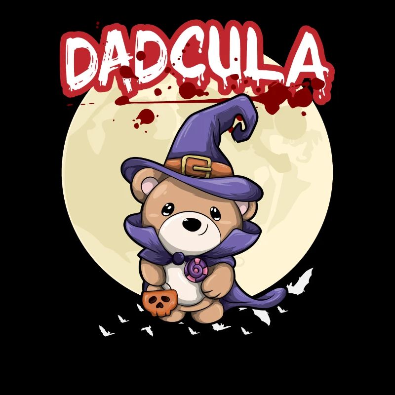 Dadcula Dracula Vampire Dad Funny Halloween Party