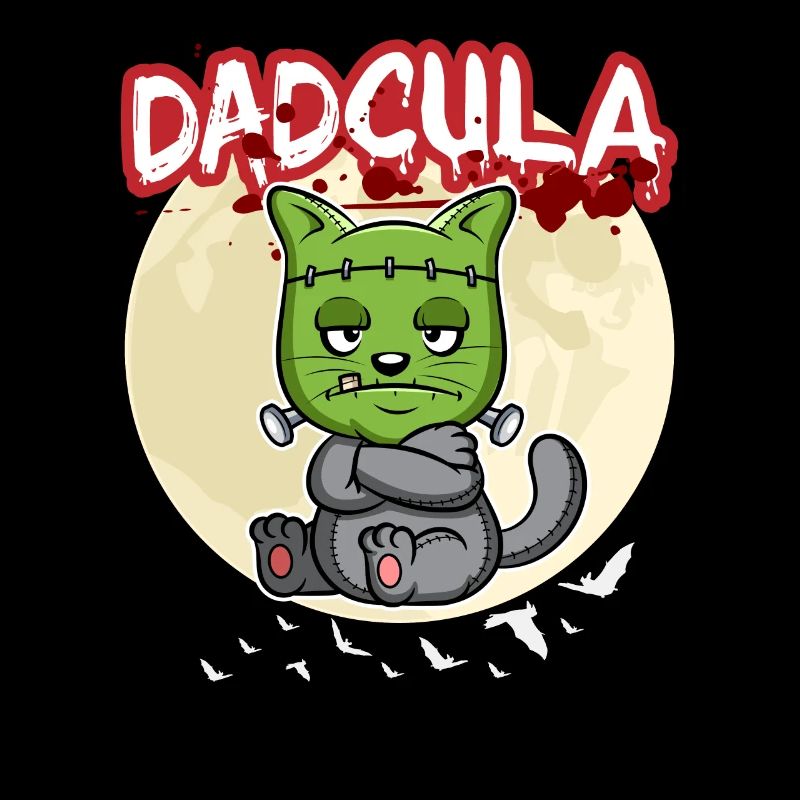 Dadcula Dracula Vampire Dad Funny Halloween Party