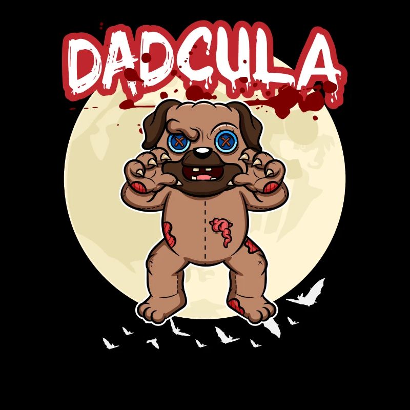 Dadcula Dracula Vampire Dad Funny Halloween Party