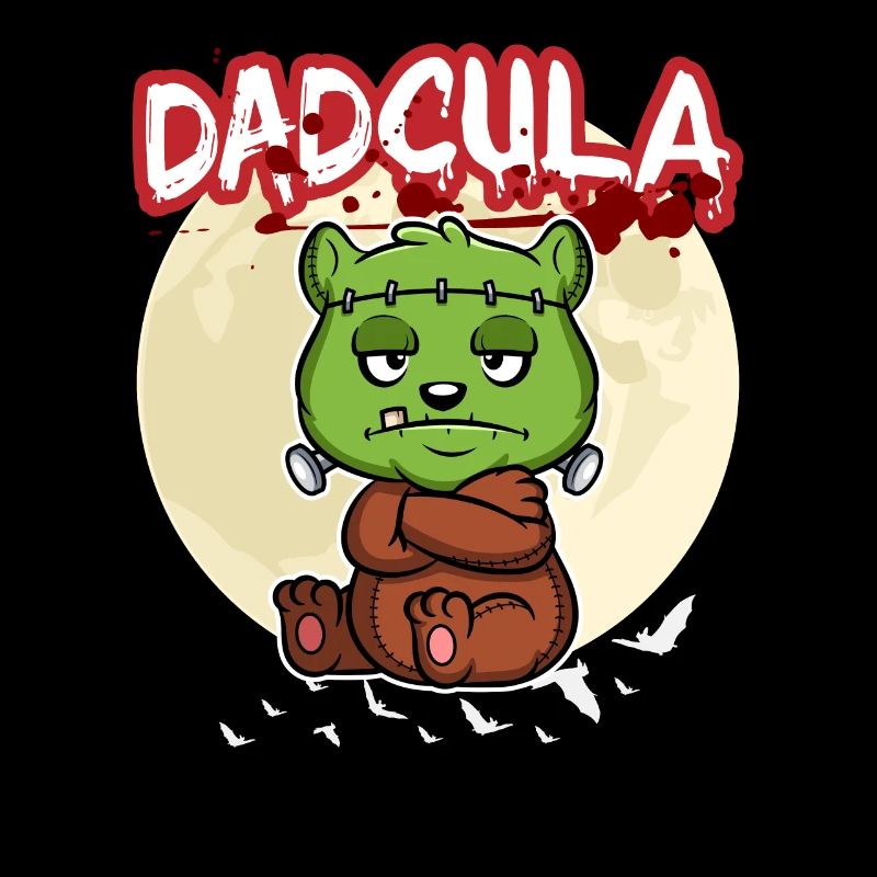 Dadcula Dracula Vampire Dad Funny Halloween Party