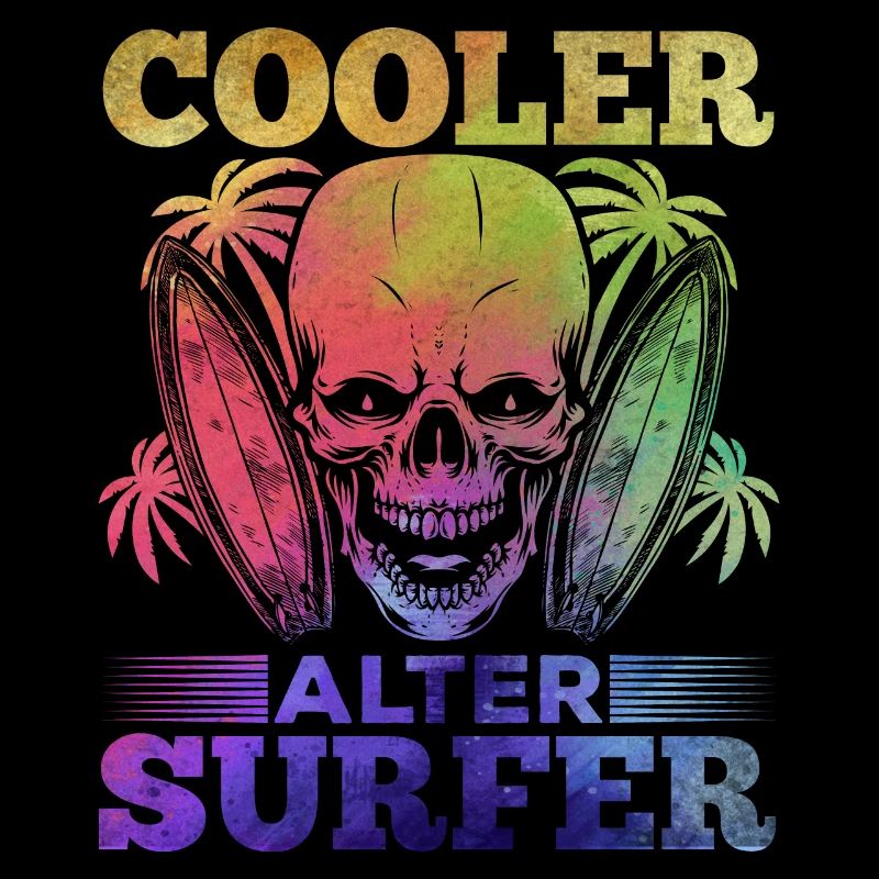 Surfing Cool Old Surfer