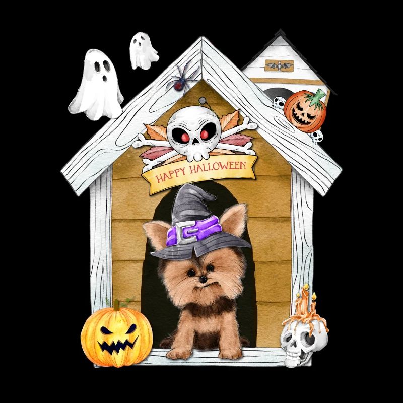 Halloween Yorkshire Terrier Hund Hexe