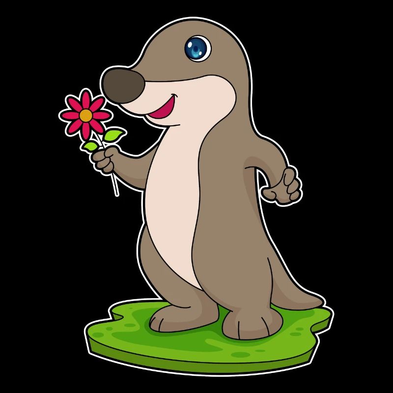 Loutre à fleur