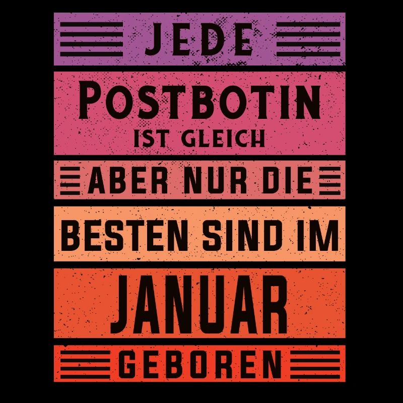 Briefbote Geburtstag Januar geboren Postbotin