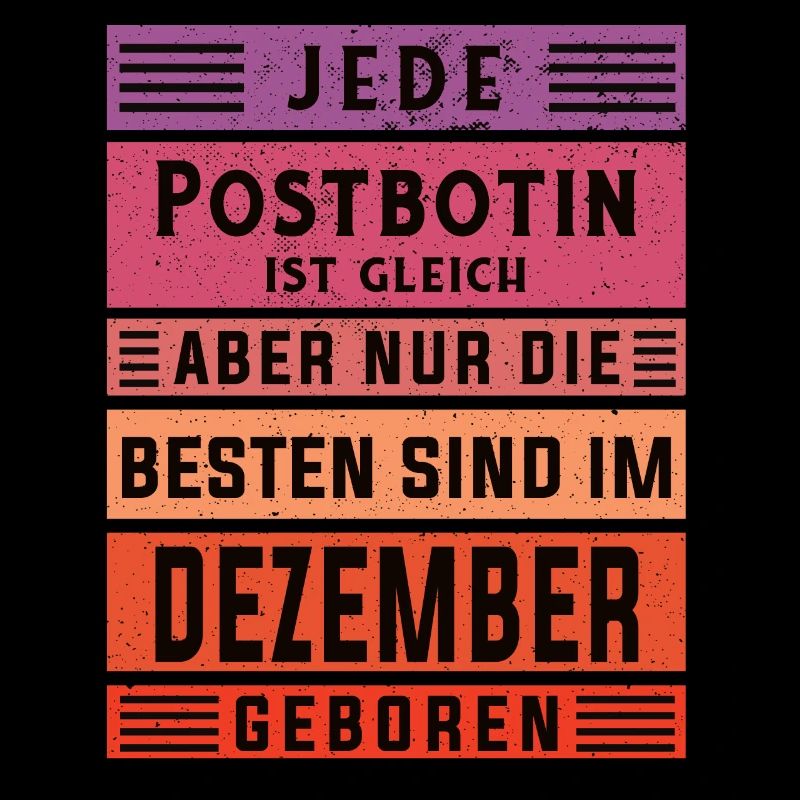 Briefbote Geburtstag Dezember geboren Postbotin