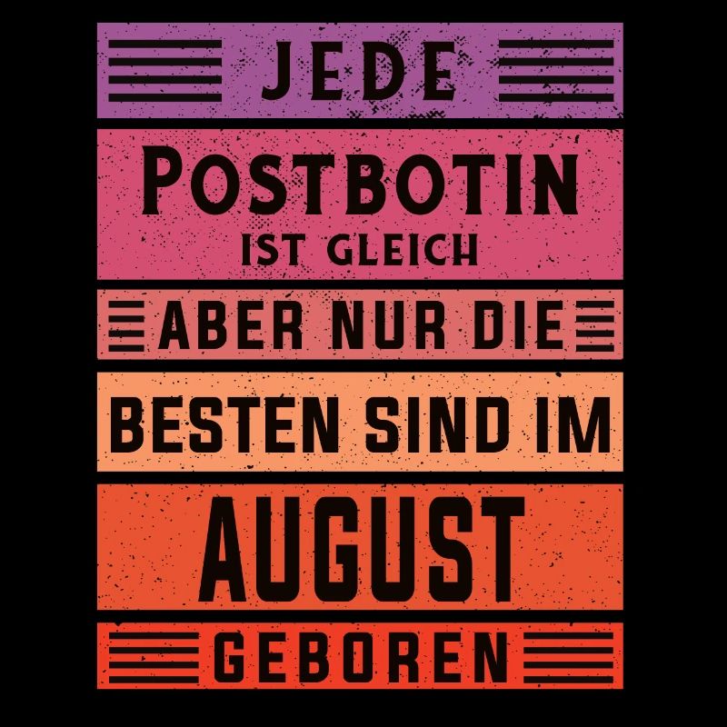 Briefbote Geburtstag August geboren Postbotin