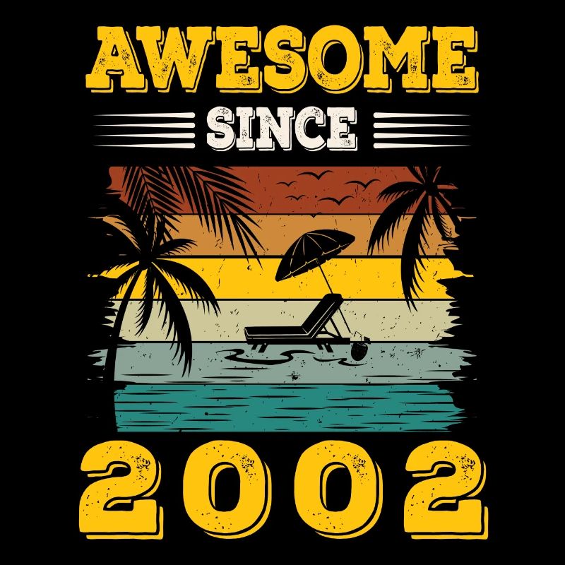 Awesome seit 2002 Vintage Geburtstagsgeschenk
