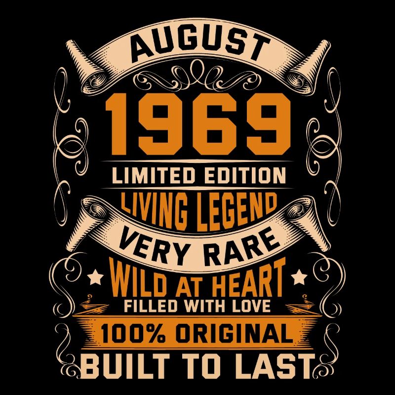Birthday Legends 100% Original August 1969