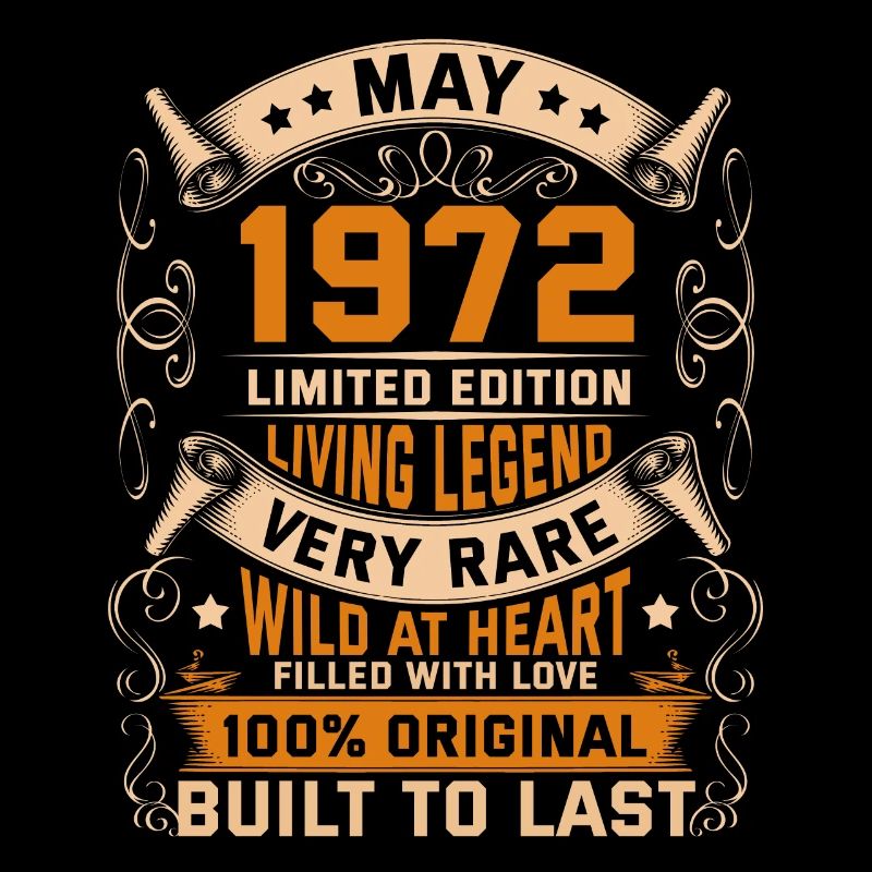 Birthday Legends 100% Original May 1972