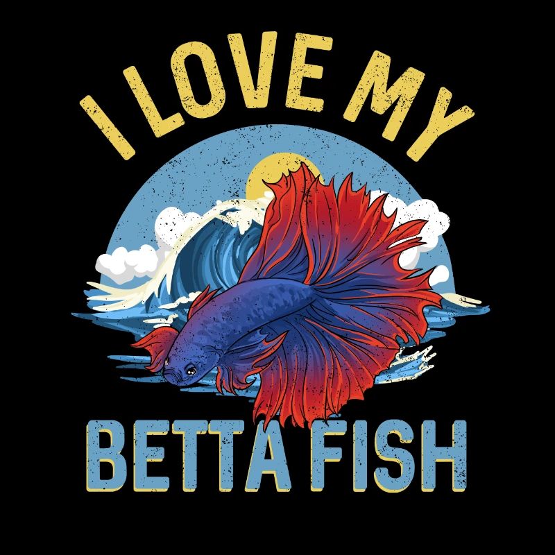 I Love My Betta Fish Splendens Siamesischer Kampff