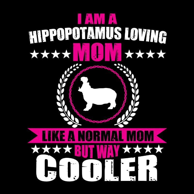 Nilpferd Liebende Mutter