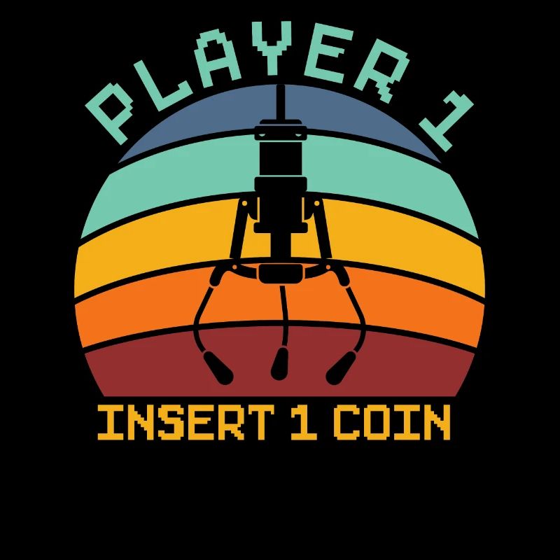 Player 1 Coin Insert Arcade Games Video Game