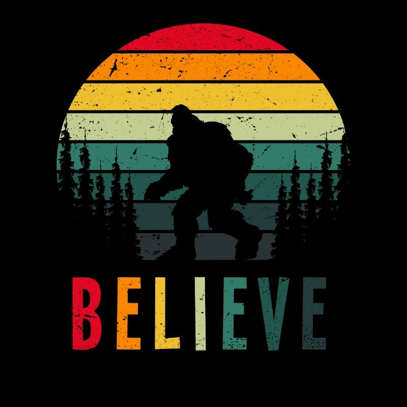 Retro Glaube Bigfoot