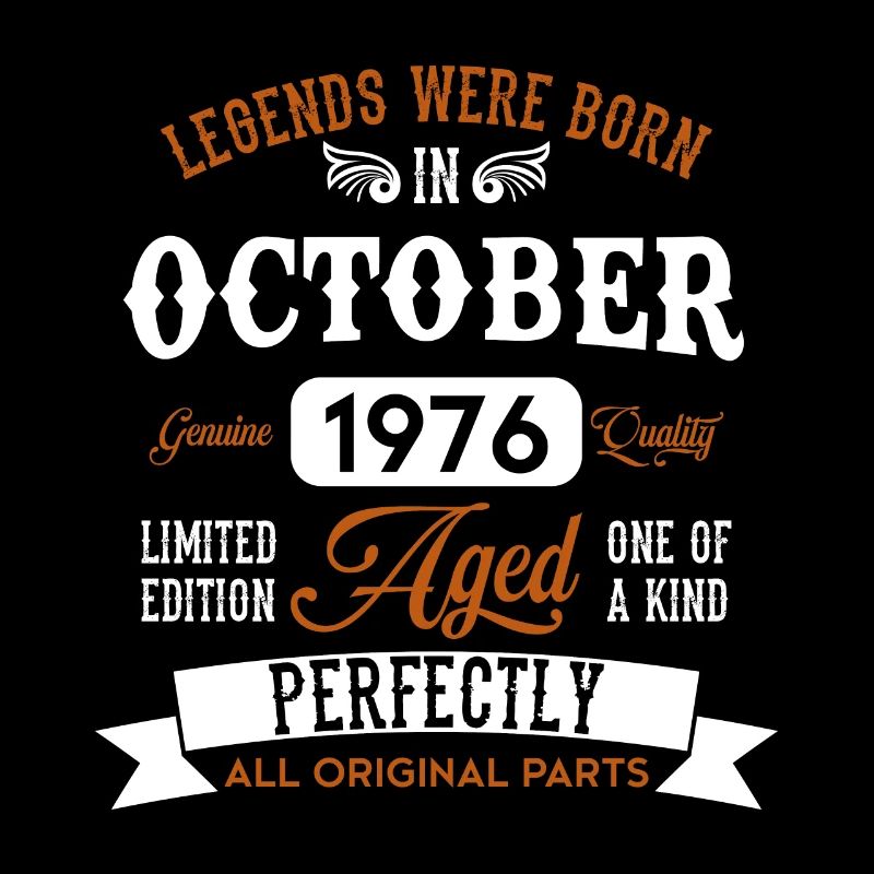 Born October 1976 Birthday Gift