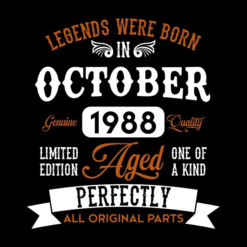 Born October 1988 Birthday Gift