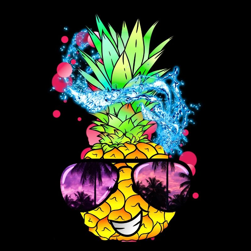 tangy pineapple fruit with face