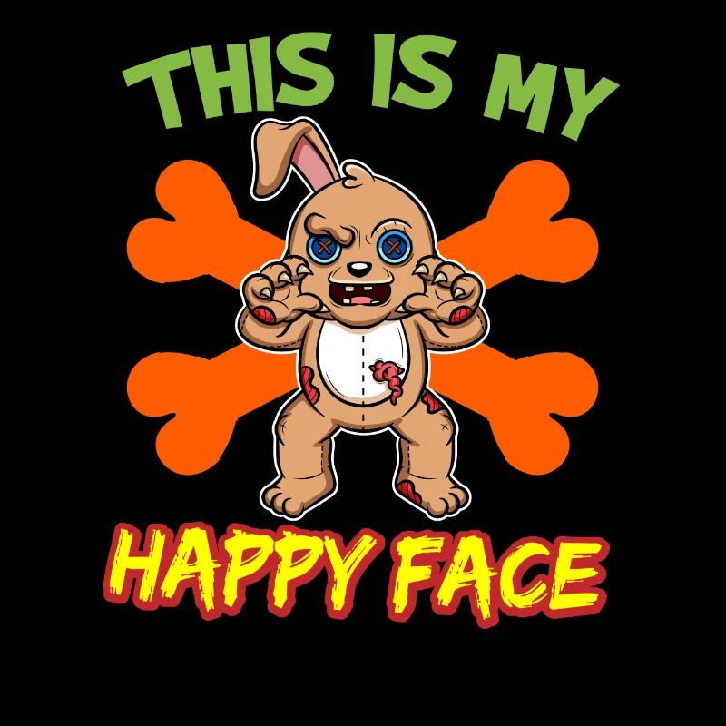 C’est mon visage heureux drôle de monstre d’Halloween