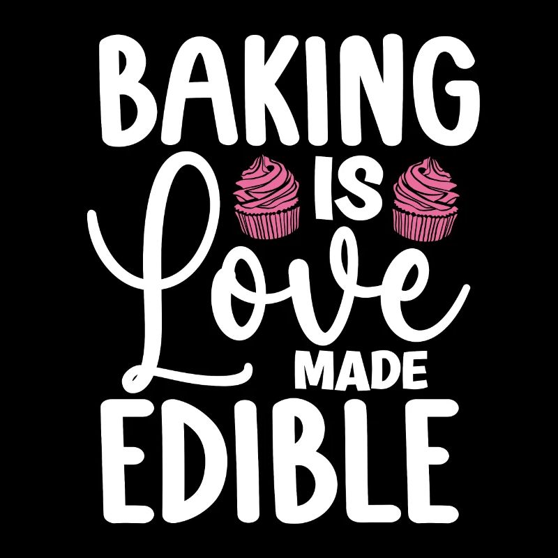 Baker Baking est fait par amour Comestible Boulangerie Cake Bake