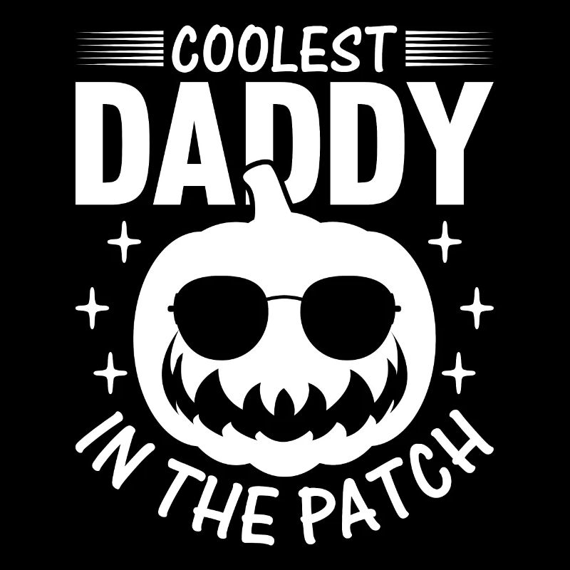 Papa le plus cool dans le patch I Halloween Pumpkin Papa