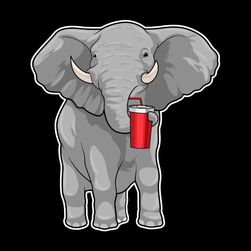 Tasse à boire pour éléphant