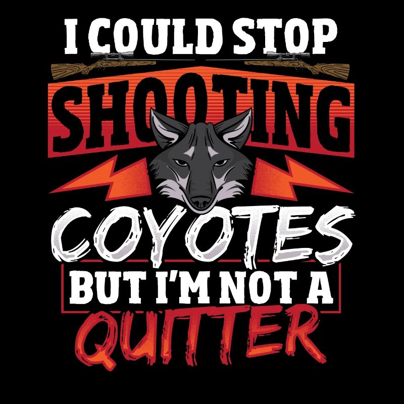 Conception de chasse au coyote pour un chasseur de coyotes