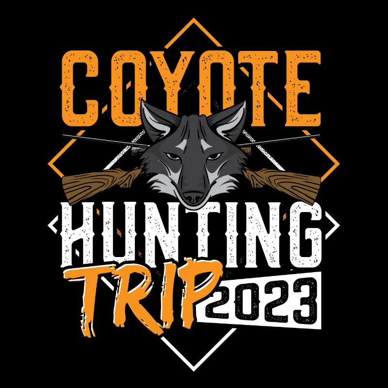 Conception de chasse au coyote pour un chasseur de coyotes