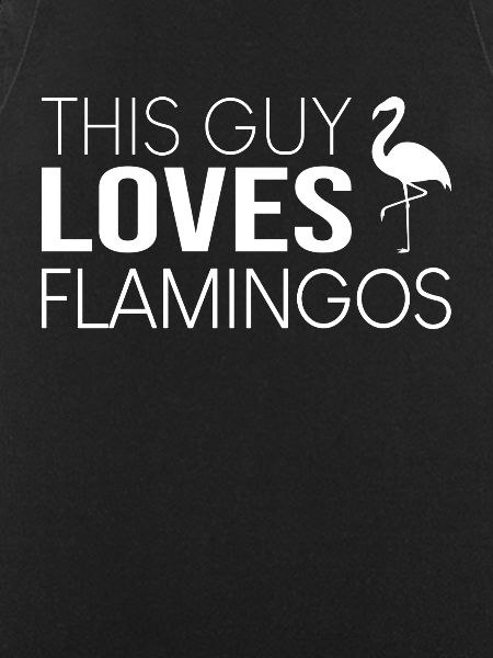 This guy loves flamingos