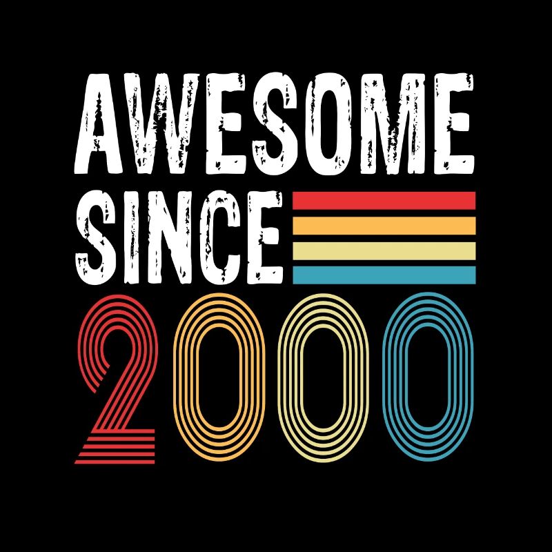 Awesome Since 2000 Geburtstag 2000 Vintage 2000