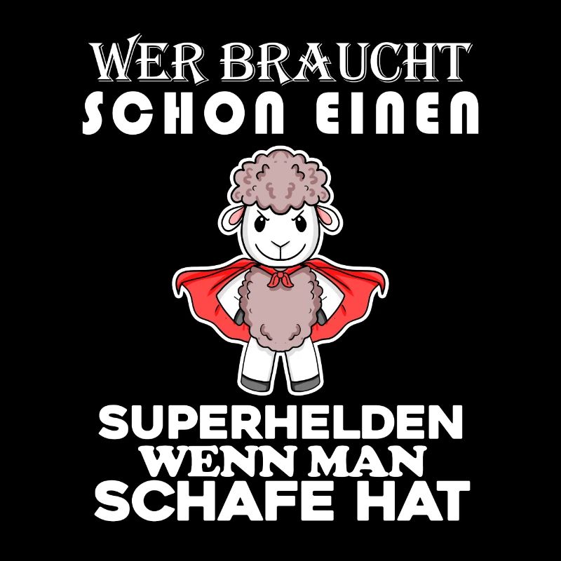 Schaf Superheld Hirte