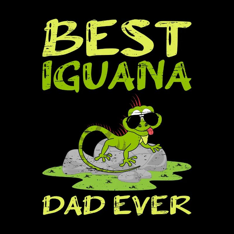 Bester Leguan Vater aller Zeiten Eidechse Haustier Vatertag