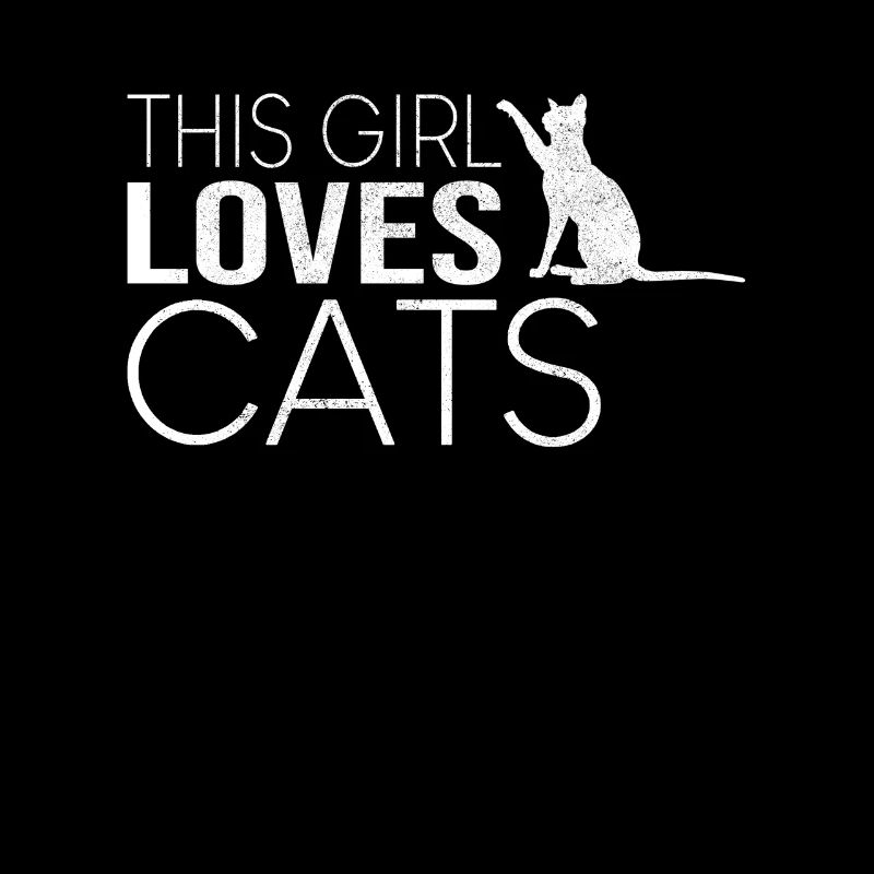 Mädchen Katze Spruch