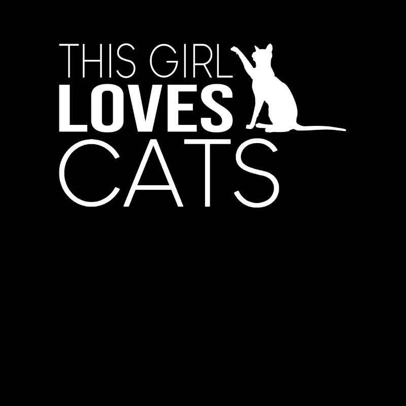 Mädchen Katze Spruch