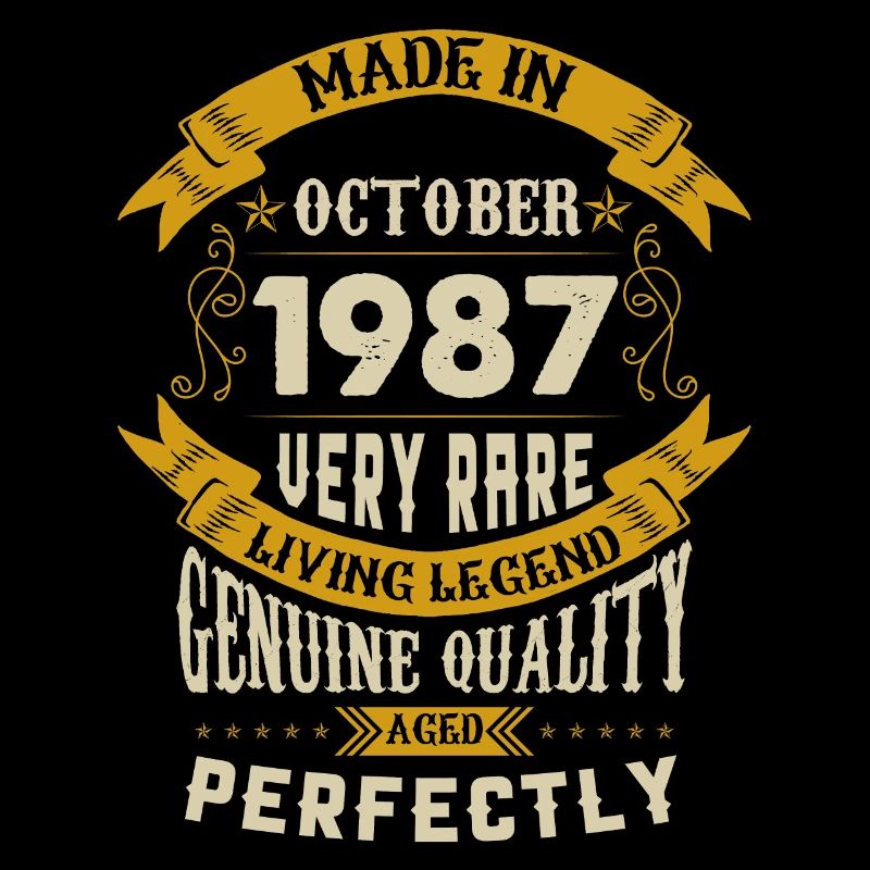 October 1987 Vintage Birthday