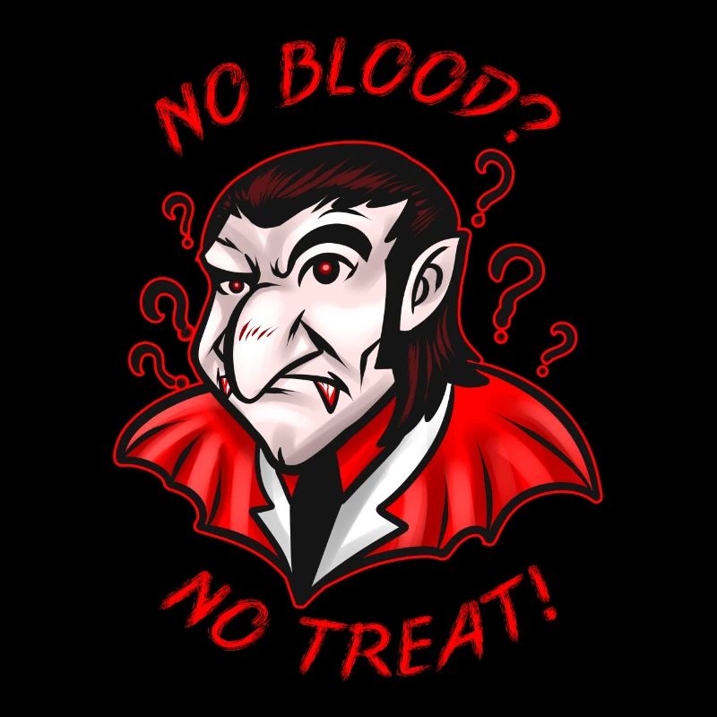 Vampire Kawaii Pas de sang pas de friandise à Halloween