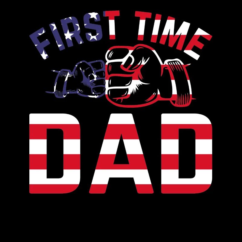 First Time Dad American Flag Daddy To Be Daddy Pat