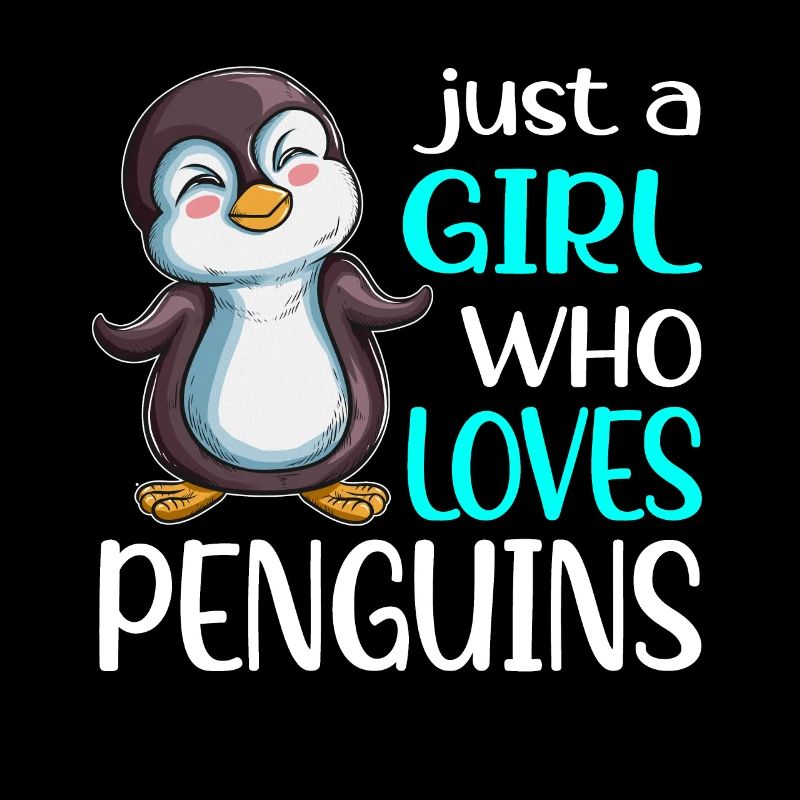 Königspinguin Kaiserpinguin Mädchen liebt Pinguine