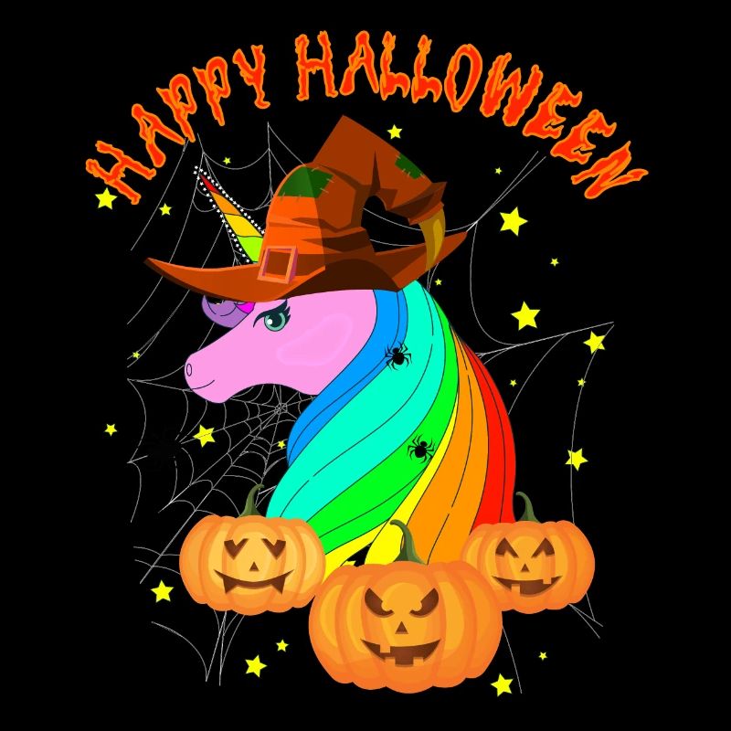 HALLOWEEN EINHORN HEXE
