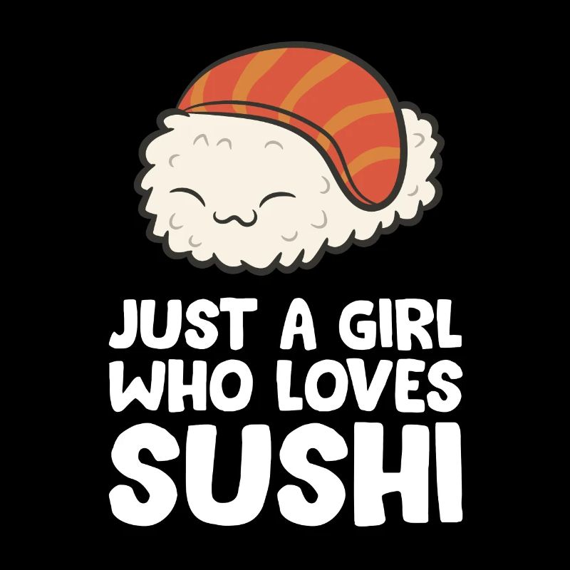 Nur ein Mädchen, das Sushi liebt
