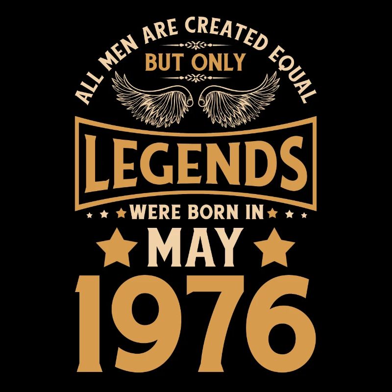 Geburtstag Die Legenden wurden im Mai 1976 geboren