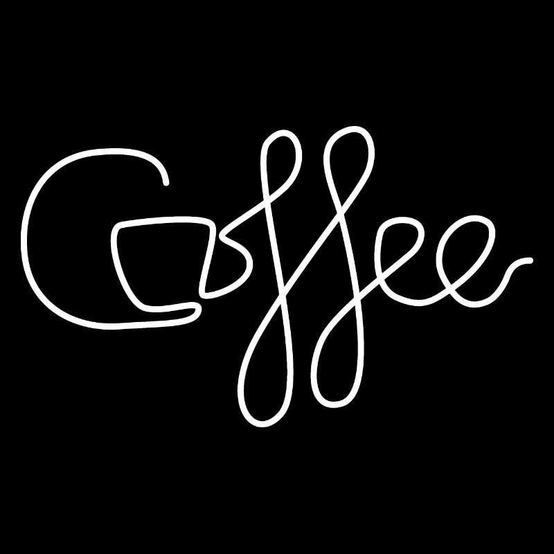 Café café Lignes d’icônes de café juste drôle